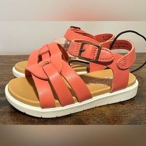 Thereabouts Toddler Girls LIL Alana Coral Velcro Sandals NWT Various Sizes